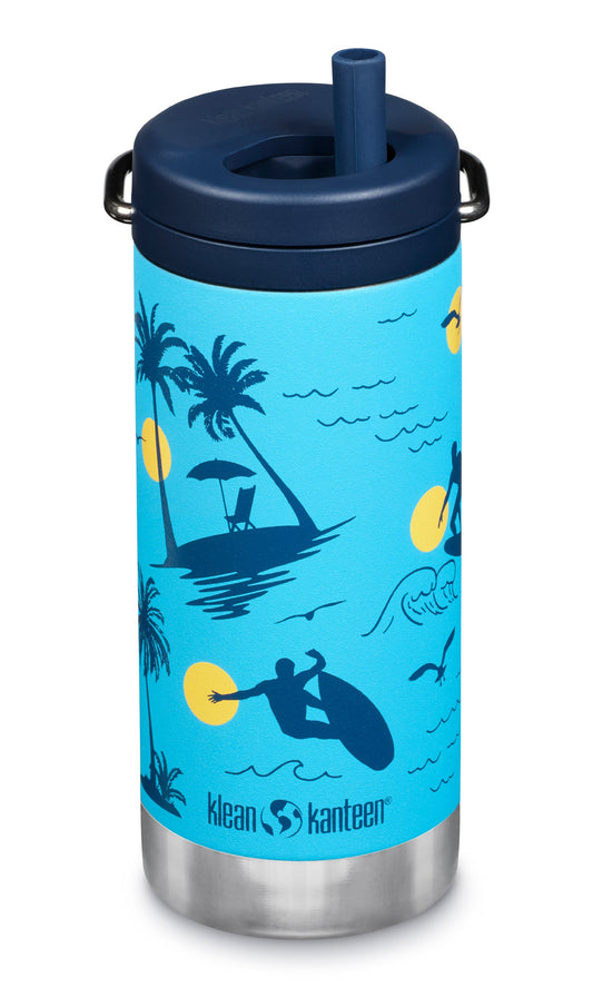 12oz. Wide Straw Bottle - Surfer
